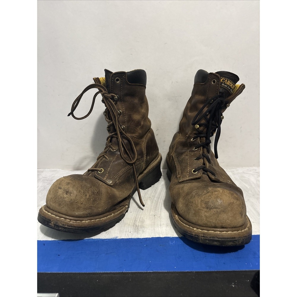 Carolina 28 Series CA8028 Mens Steel Toe 8in Work Boots Brown Size 11 D USA